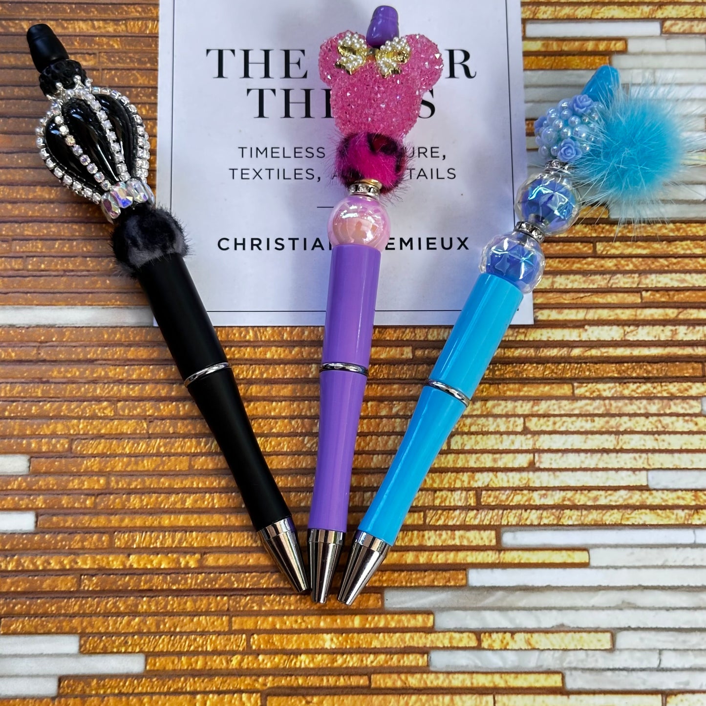 Glam Fancy Beaded Pens Collection