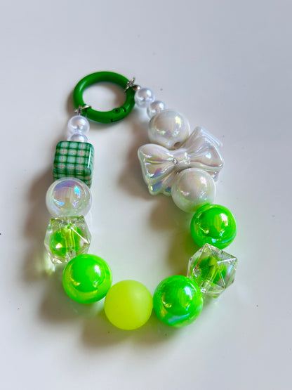 Lime Green Bow Charm