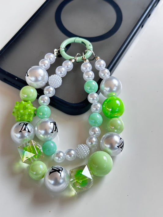 Pearl Lime Phone Charm