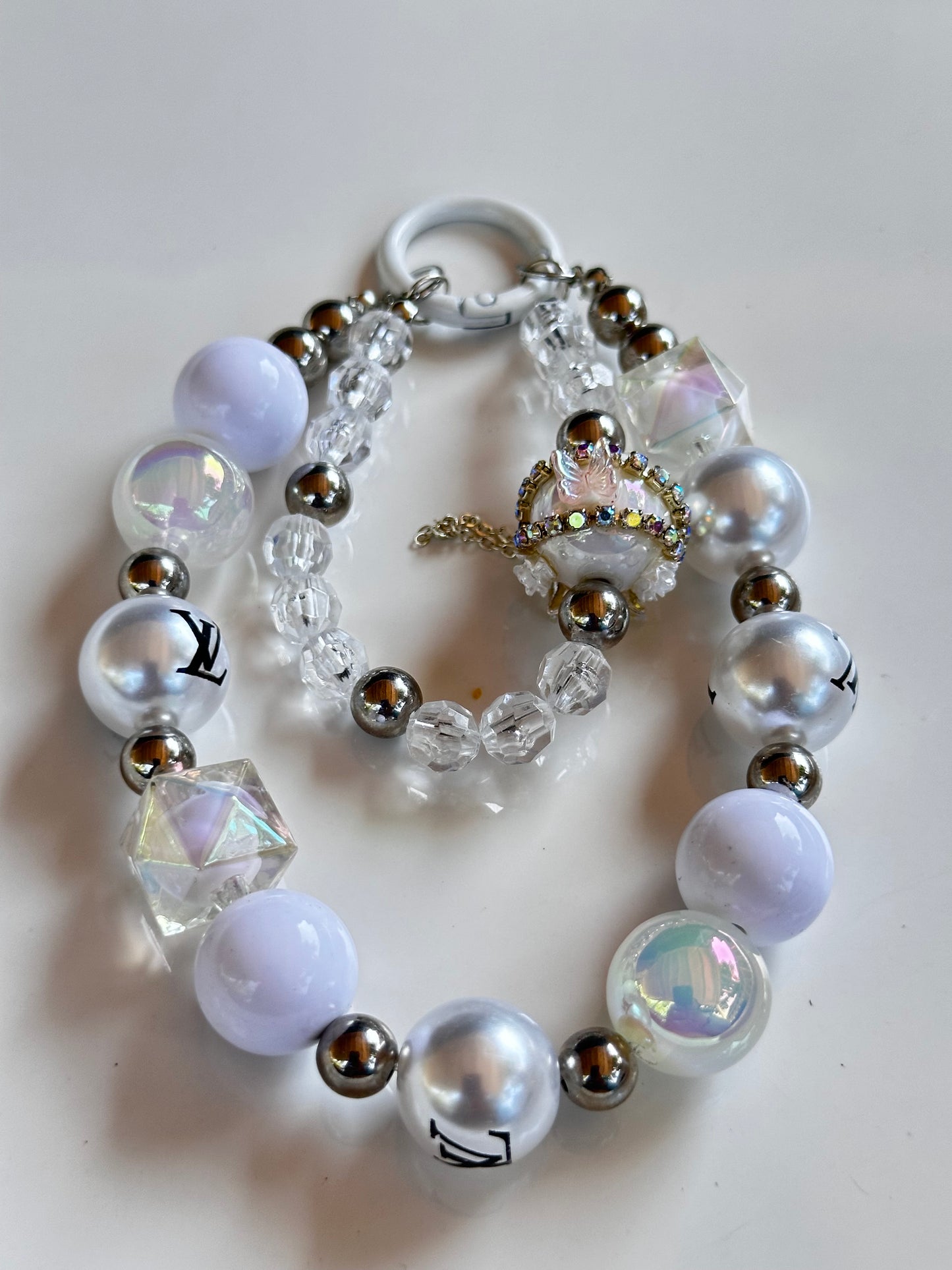 Faux Pearl Phone Charm