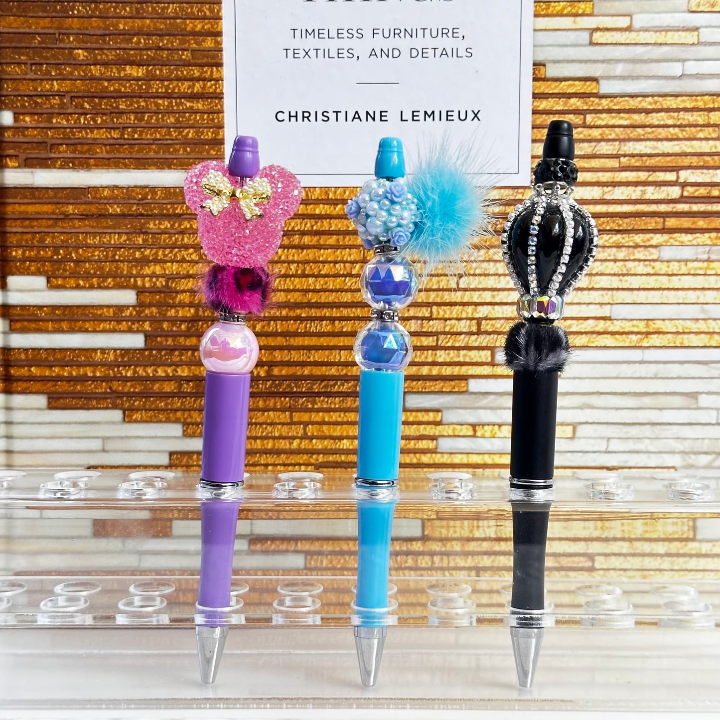 Glam Fancy Beaded Pens Collection