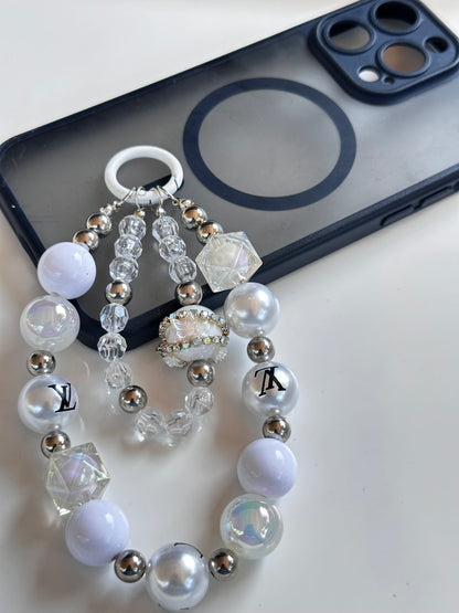 Faux Pearl Phone Charm