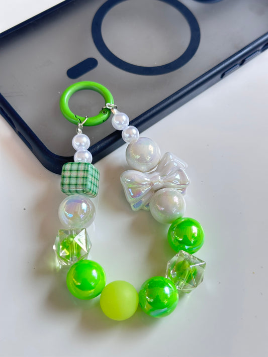 Lime Green Bow Charm